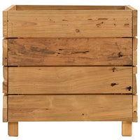 Thumbnail for Hochbeet 50x40x38 cm Teak Altholz und Stahl