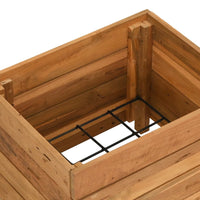 Thumbnail for Hochbeet 50x40x38 cm Teak Altholz und Stahl