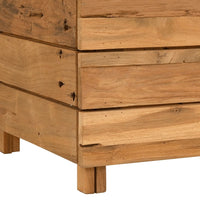 Thumbnail for Hochbeet 50x40x38 cm Teak Altholz und Stahl