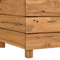 Thumbnail for Hochbeet 100x40x38 cm Teak Altholz und Stahl