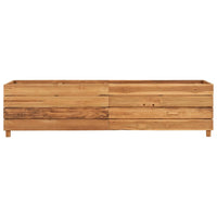 Thumbnail for Hochbeet 150x40x38 cm Teak Altholz und Stahl