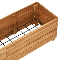 Thumbnail for Hochbeet 150x40x38 cm Teak Altholz und Stahl