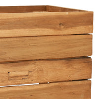 Thumbnail for Hochbeet 150x40x38 cm Teak Altholz und Stahl