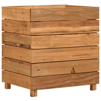 Thumbnail for Hochbeet 50x40x55 cm Teak Altholz und Stahl