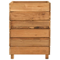 Thumbnail for Hochbeet 50x40x55 cm Teak Altholz und Stahl