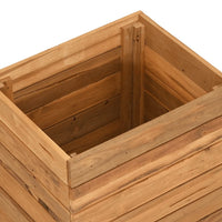 Thumbnail for Hochbeet 50x40x55 cm Teak Altholz und Stahl