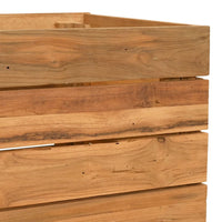 Thumbnail for Hochbeet 50x40x55 cm Teak Altholz und Stahl