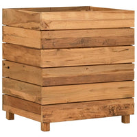 Thumbnail for Hochbeet 50x40x55 cm Teak Altholz und Stahl