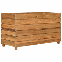 Thumbnail for Hochbeet 100x40x55 cm Teak Altholz und Stahl