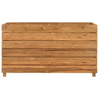 Thumbnail for Hochbeet 100x40x55 cm Teak Altholz und Stahl