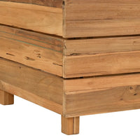Thumbnail for Hochbeet 100x40x55 cm Teak Altholz und Stahl