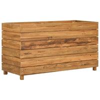 Thumbnail for Hochbeet 100x40x55 cm Teak Altholz und Stahl