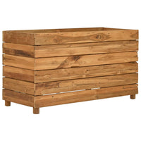 Thumbnail for Hochbeet 100x40x55 cm Teak Altholz und Stahl