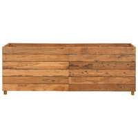 Thumbnail for Hochbeet 150x40x55 cm Teak Altholz und Stahl