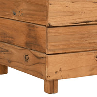 Thumbnail for Hochbeet 150x40x55 cm Teak Altholz und Stahl