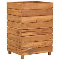 Thumbnail for Hochbeet 50x40x72 cm Teak Altholz und Stahl