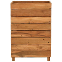 Thumbnail for Hochbeet 50x40x72 cm Teak Altholz und Stahl