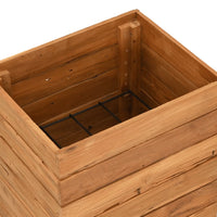 Thumbnail for Hochbeet 50x40x72 cm Teak Altholz und Stahl