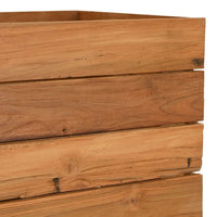 Thumbnail for Hochbeet 50x40x72 cm Teak Altholz und Stahl