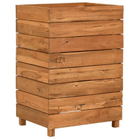 Thumbnail for Hochbeet 50x40x72 cm Teak Altholz und Stahl