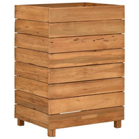 Thumbnail for Hochbeet 50x40x72 cm Teak Altholz und Stahl
