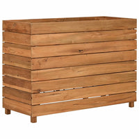 Thumbnail for Hochbeet 100x40x72 cm Teak Altholz und Stahl