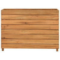 Thumbnail for Hochbeet 100x40x72 cm Teak Altholz und Stahl