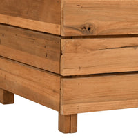 Thumbnail for Hochbeet 100x40x72 cm Teak Altholz und Stahl