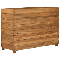 Thumbnail for Hochbeet 100x40x72 cm Teak Altholz und Stahl
