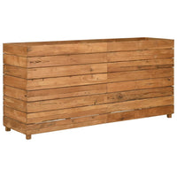Thumbnail for Hochbeet 150x40x72 cm Teak Altholz und Stahl