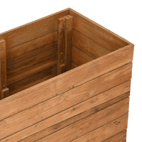 Thumbnail for Hochbeet 150x40x72 cm Teak Altholz und Stahl