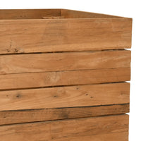 Thumbnail for Hochbeet 150x40x72 cm Teak Altholz und Stahl