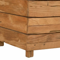 Thumbnail for Hochbeet 150x40x72 cm Teak Altholz und Stahl