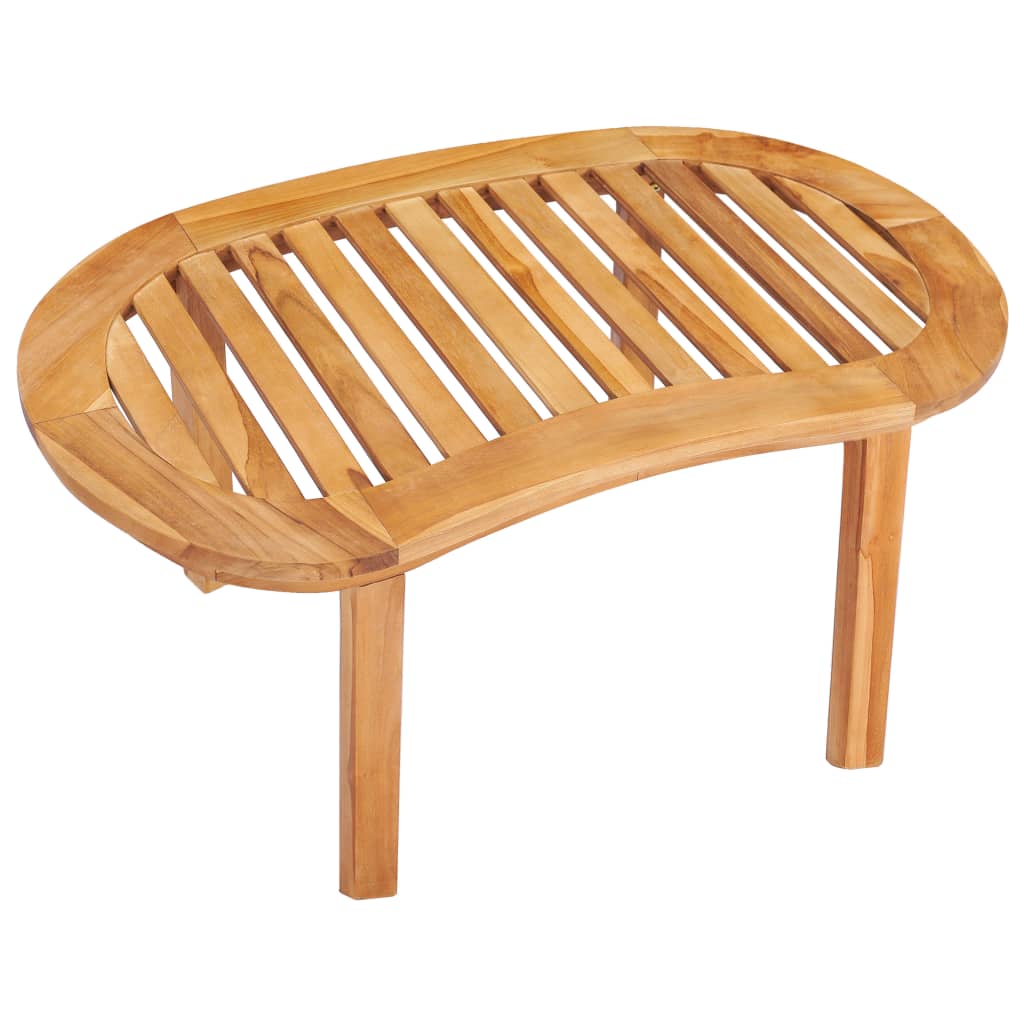 Couchtisch 90x50x45 cm Massivholz Teak