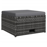 Thumbnail for 4-tlg. Garten-Lounge-Set mit Auflagen Poly Rattan Grau