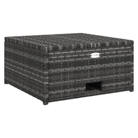 Thumbnail for 4-tlg. Garten-Lounge-Set mit Auflagen Poly Rattan Grau