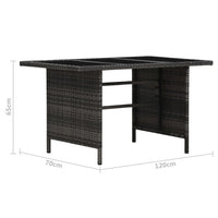 Thumbnail for 4-tlg. Garten-Lounge-Set mit Kissen Poly Rattan Grau