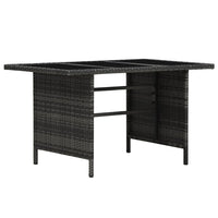 Thumbnail for 4-tlg. Garten-Lounge-Set mit Kissen Poly Rattan Grau