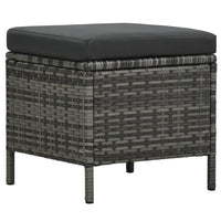 Thumbnail for 4-tlg. Garten-Lounge-Set mit Kissen Poly Rattan Grau