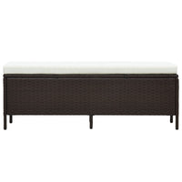 Thumbnail for 3-tlg. Garten-Lounge-Set mit Auflagen Poly Rattan Braun