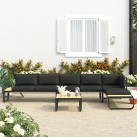 Thumbnail for 4-tlg. Garten-Ecksofa-Set mit Auflagen Aluminium und WPC