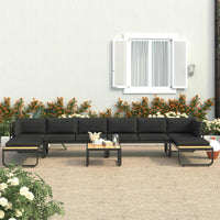 Thumbnail for 5-tlg. Garten-Ecksofa-Set mit Auflagen Aluminium und WPC