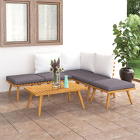 Thumbnail for 6-tlg. Garten-Lounge-Set Massivholz Akazie