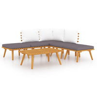 Thumbnail for 6-tlg. Garten-Lounge-Set Massivholz Akazie
