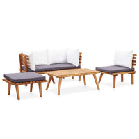 Thumbnail for 5-tlg. Garten-Lounge-Set Massivholz Akazie
