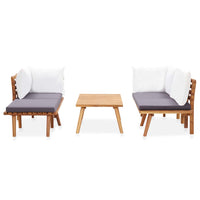 Thumbnail for 5-tlg. Garten-Lounge-Set Massivholz Akazie