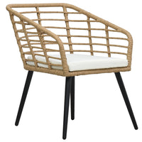 Thumbnail for 3-tlg. Bistro-Set Poly Rattan Eiche