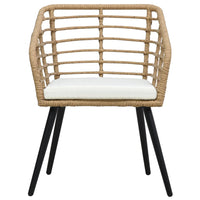 Thumbnail for 3-tlg. Bistro-Set Poly Rattan Eiche