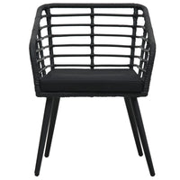 Thumbnail for 3-tlg. Bistro-Set Poly Rattan Schwarz
