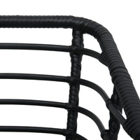 Thumbnail for 3-tlg. Bistro-Set Poly Rattan Schwarz